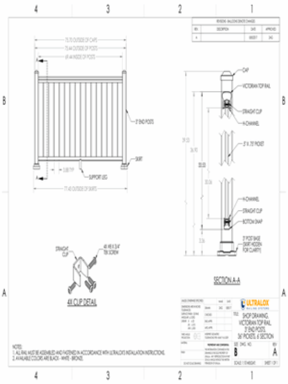 Victorian 6 FT 3 IN End Posts 36 IN Pickets