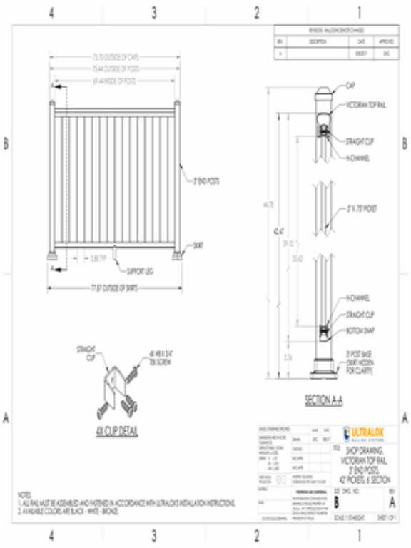 Victorian 6 FT 3 IN End Posts 42 IN Pickets