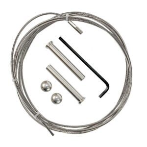 1/8in 1 x 19 T316 Cable Kit for 3" Aluminum Posts