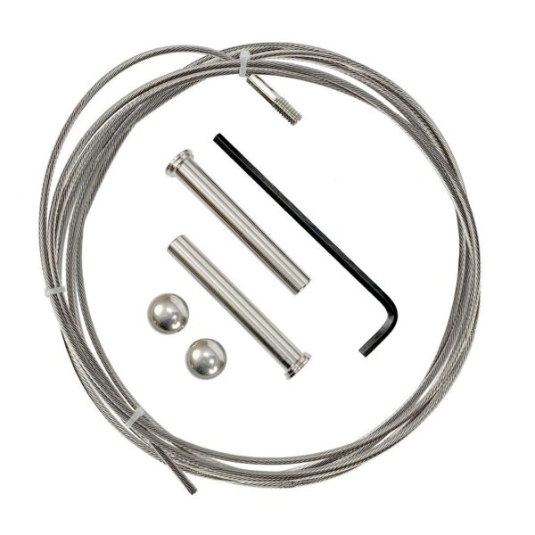 1/8in 1 x 19 T316 Cable Kit for 3" Aluminum Posts